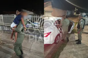 Criança é encontrada abandona andando por avenida na zona Sul de Teresina (Foto: Reprodução)