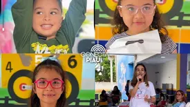 Crianças de Alto Longá recebem óculos após atendimentos da Carretinha da Saúde (Foto: Divulgação)