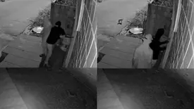 Criminosos tentam arrombar verdurão na Avenida Duque de Caxias, em Oeiras (Foto: Reprodução)