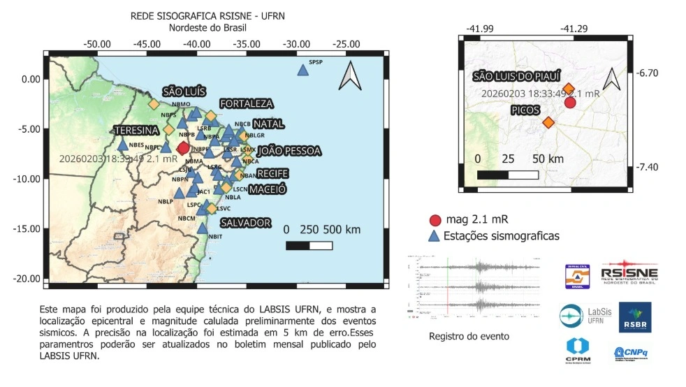 Defesa Civil explica tremor em Bocaina