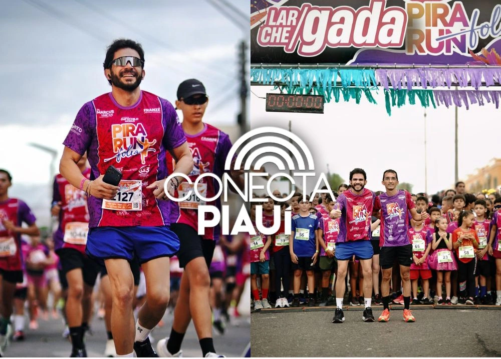 Deputado Marcus Kalume corre com atletas na Pira Run Folia em Piracuruca