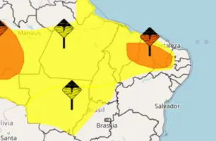 Domingo de Carnaval no Piauí tem alerta de chuvas fortes e ventos de até 100 km (Foto: Reprodução)