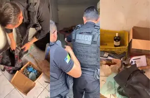 Draco prende homem com arma e drogas durante operação na zona Sul de Teresina (Foto: Divulgação/SSP-PI)