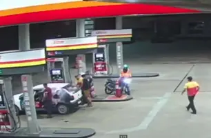 Dupla armada assalta posto de combustíveis em Oeiras e fogem em direção a Picos (Foto: Reprodução)