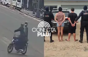 Dupla é presa após roubo em estabelecimento na BR-316 em Picos (Foto: Reprodução)