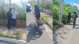 Dupla é presa horas após assalto à mão armada no bairro Renascença, em Teresina (Foto: Reprodução)