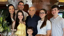 Empresário Jesus Tajra em festa, comemorando em família mais um ano de vida (Foto: Instagram)