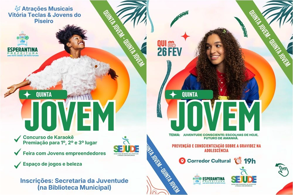 Esperantina lança Quinta Jovem com cultura e empreendedorismo