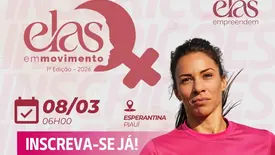 Esperantina realiza 1ª edição da corrida “Elas em Movimento” no dia 8 de março (Foto: Reprodução)