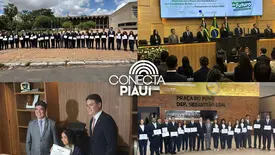 Estudantes vivenciam rotina parlamentar na Alepi pelo projeto Parlamento do Futuro (Foto: Conecta Piauí)