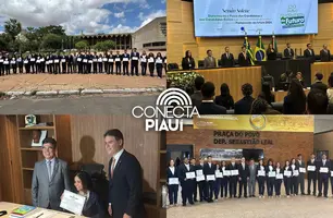 Estudantes vivenciam rotina parlamentar na Alepi pelo projeto Parlamento do Futuro (Foto: Conecta Piauí)