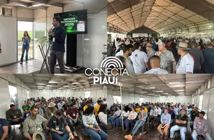 Fonteles participa do 8º Dia de Campo da Insolo em Baixa Grande do Ribeiro (Foto: Conecta Piauí)