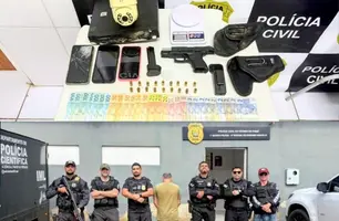 Foragido da Justiça é preso com arma e munições em operação no Piauí (Foto: Reprodução)