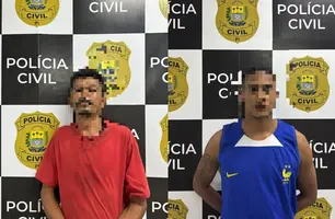 Foragido por estupro e suspeito de agredir a mãe são presos em Teresina (Foto: Reprodução)