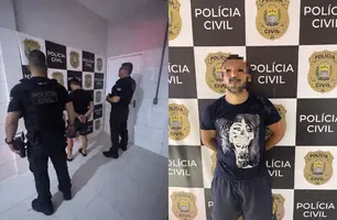 Foragido por roubo no Maranhão é preso na Praça da Bandeira, no Centro de Teresina (Foto: Divulgação/DEOP)