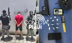 Força Tática apreende cocaína e simulacro em bar de São Raimundo Nonato