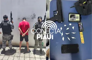 Força Tática apreende cocaína e simulacro em bar de São Raimundo Nonato (Foto: Reprodução)