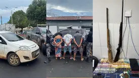 Força Tática prende trio e apreende armas e drogas no Sul do PI (Foto: Reprodução)
