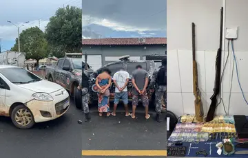 Força Tática prende trio e apreende armas e drogas no Sul do PI
