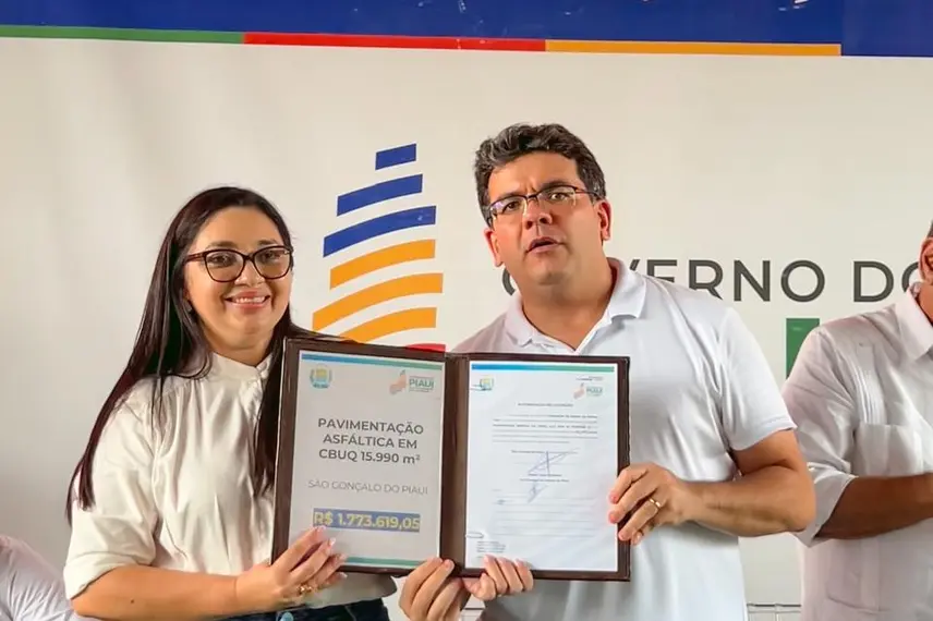 Governador inaugura PI-360 e anuncia mais de R$ 4,3 mi para São Gonçalo do Piauí