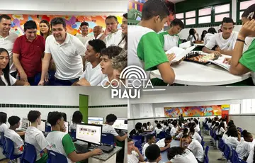 Governo do Piauí inaugura escola reformada e ampliada em Amarante
