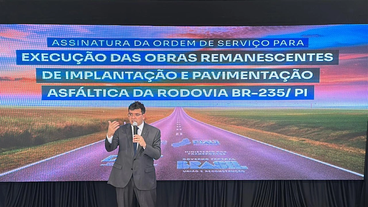 Governo do Piauí inicia pavimentação histórica de 60 km da BR-235