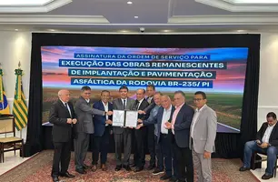 Governo do Piauí inicia pavimentação histórica de 60 km da BR-235 (Foto: Conecta Piauí)