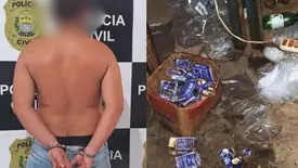 Homem arromba comércio, furta produtos e é preso em Santa Cruz do Piauí (Foto: Divulgação)