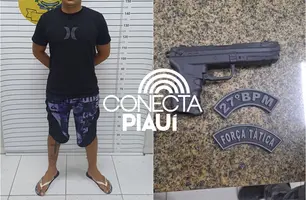 Homem é preso no Piauí após ameaçar mulher e filha por se negar a fazer a comida (Foto: Reprodução)