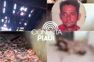 Homem morre após incêndio em residência no Norte do Piauí (Foto: Reprodução)