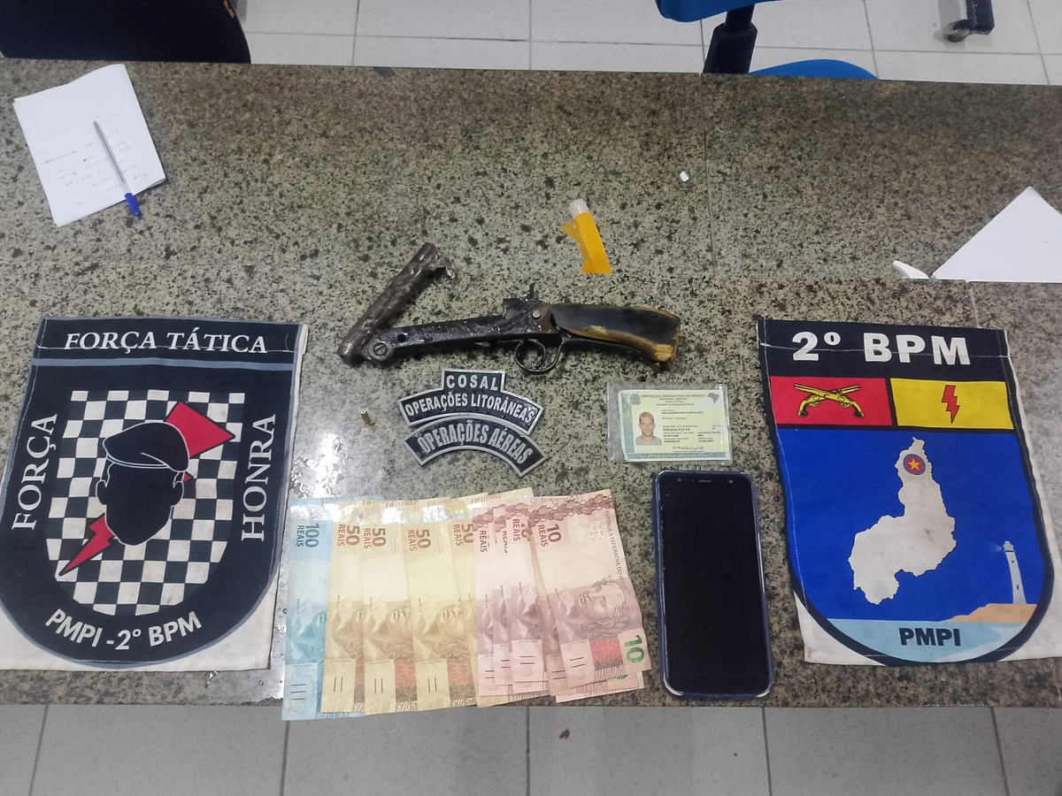 Homem suspeito de assaltar posto de combustível é preso em Parnaíba