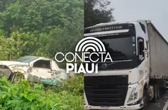 Idosa morre após colisão entre ambulância e caminhão no Piauí