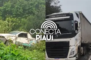 Idosa morre após colisão entre ambulância e caminhão no Piauí (Foto: Reprodução)