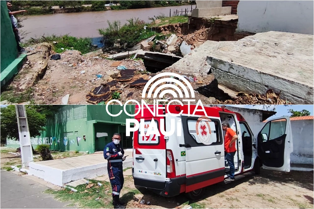 Idoso cai em vala às margens do Rio Igaraçu e é socorrido em Parnaíba