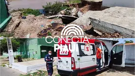 Idoso cai em vala às margens do Rio Igaraçu e é socorrido em Parnaíba (Foto: Reprodução)