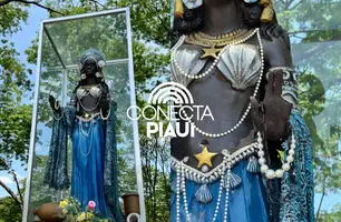 Imagem de Iemanjá é novamente depredada em Teresina (Foto: Reprodução)