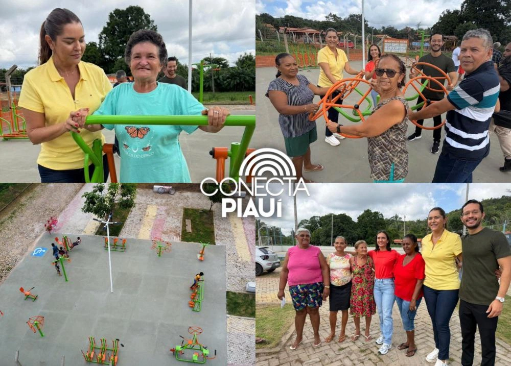 Janaínna Marques participa de entrega da Academia da Saúde em Monsenhor Gil