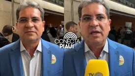 Júnior Carvalho, prefeito de Demerval Lobão participa de mobilização em Brasília (Foto: Conecta Piauí)