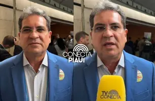 Júnior Carvalho, prefeito de Demerval Lobão participa de mobilização em Brasília (Foto: Conecta Piauí)