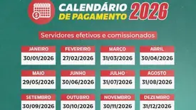 Lagoa do Piauí divulga Calendário Oficial de Pagamento 2026 dos servidores (Foto: Reprodução)