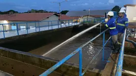 Limpeza em estações de tratamento reforçam qualidade no abastecimento (Foto: Reprodução)
