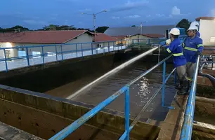Limpeza em estações de tratamento reforçam qualidade no abastecimento (Foto: Reprodução)