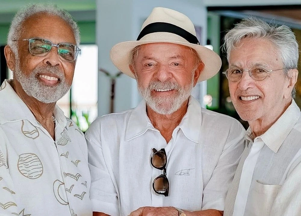 Lula almoça com Gilberto Gil e Caetano Veloso durante agenda em Salvador
