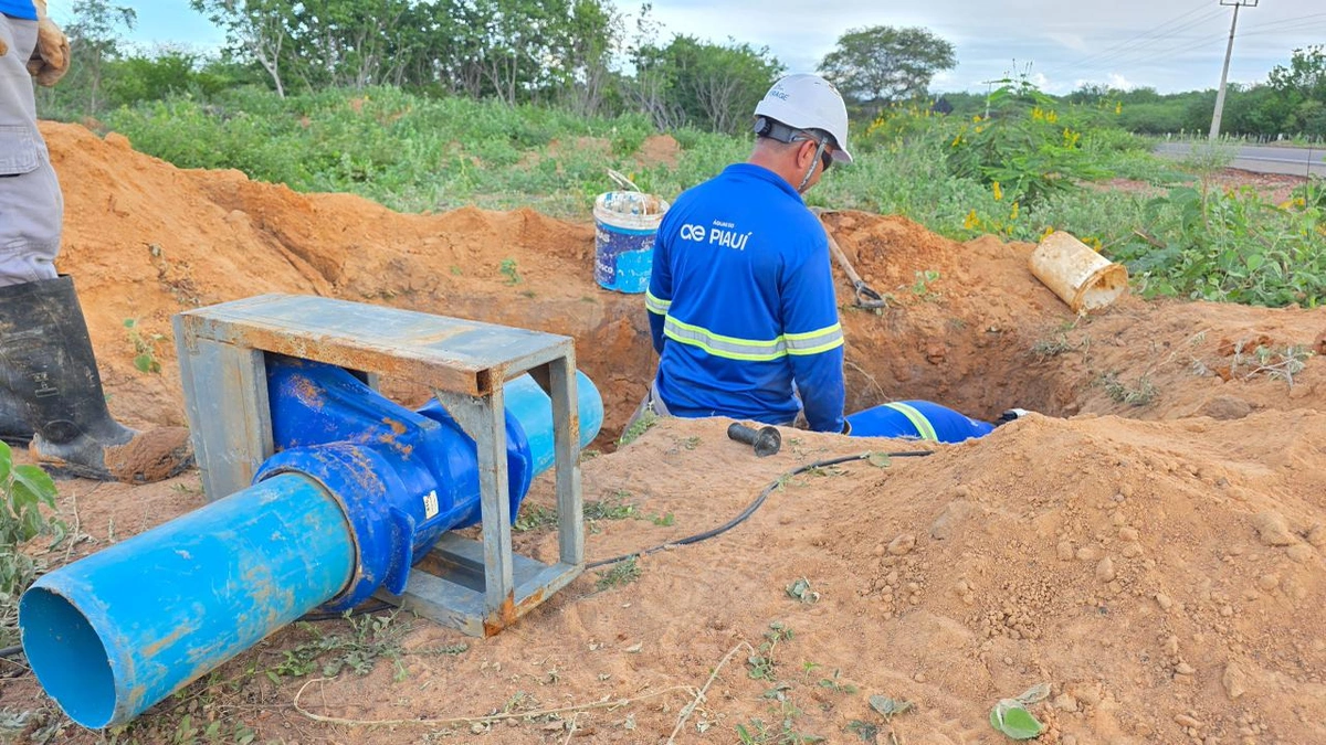 Mais abastecimento: Águas do Piauí interliga São Lourenço à Adutora de Pedregulho