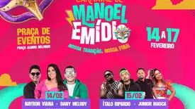 Manoel Emídio se prepara para quatro dias de folia com programação diversificada (Foto: Reprodução)