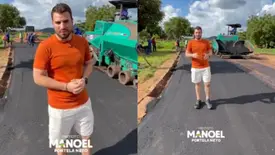 Manoel Portela acelera asfalto e amplia obras em Aroazes (Foto: Reprodução)