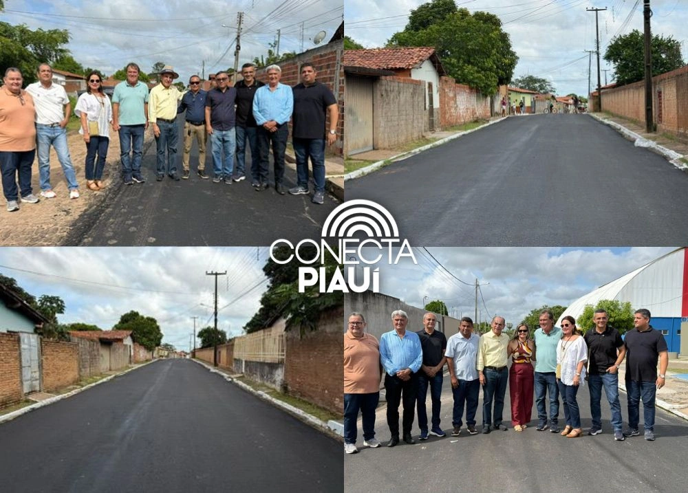 Marcelo Castro acompanha obras de asfaltamento em bairros de União