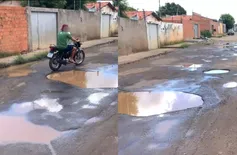 Moradores denunciam abandono em ruas do bairro Jacinta Andrade