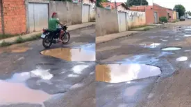 Moradores denunciam abandono em ruas do Jacinta Andrade (Foto: Reprodução)