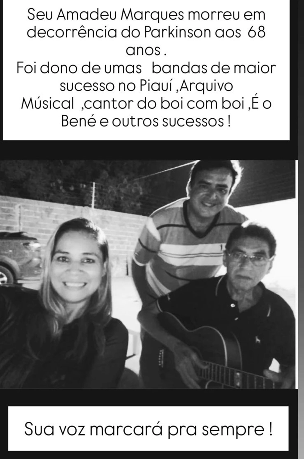 Morre Amadeu Marques, fundador da banda Arquivo Musical, aos 68 anos